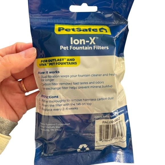 Petsafe Ion-X Pet Fountain Filters, 4pk Sealed Pack New - Picture 5 of 6